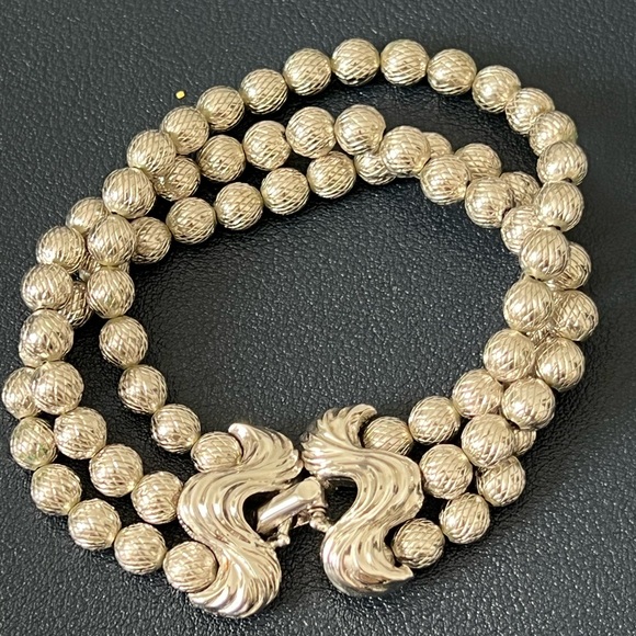 Vtg Crown Trifari bracelet Trifari necklace and earrings - Picture 5 of 11